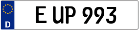 Trailer License Plate